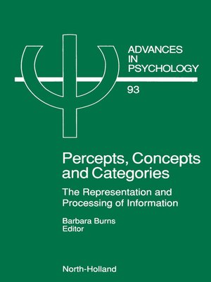 cover image of Percepts, Concepts and Categories